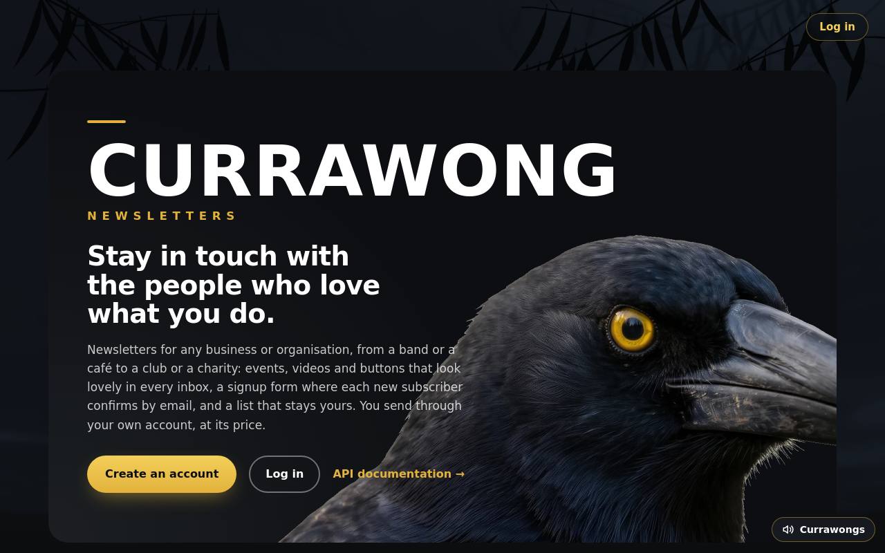 Currawong Email Newsletters